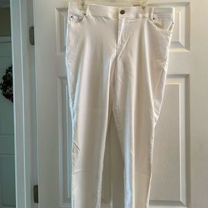 Christopher & Banks high waisted wide band stretch jeans